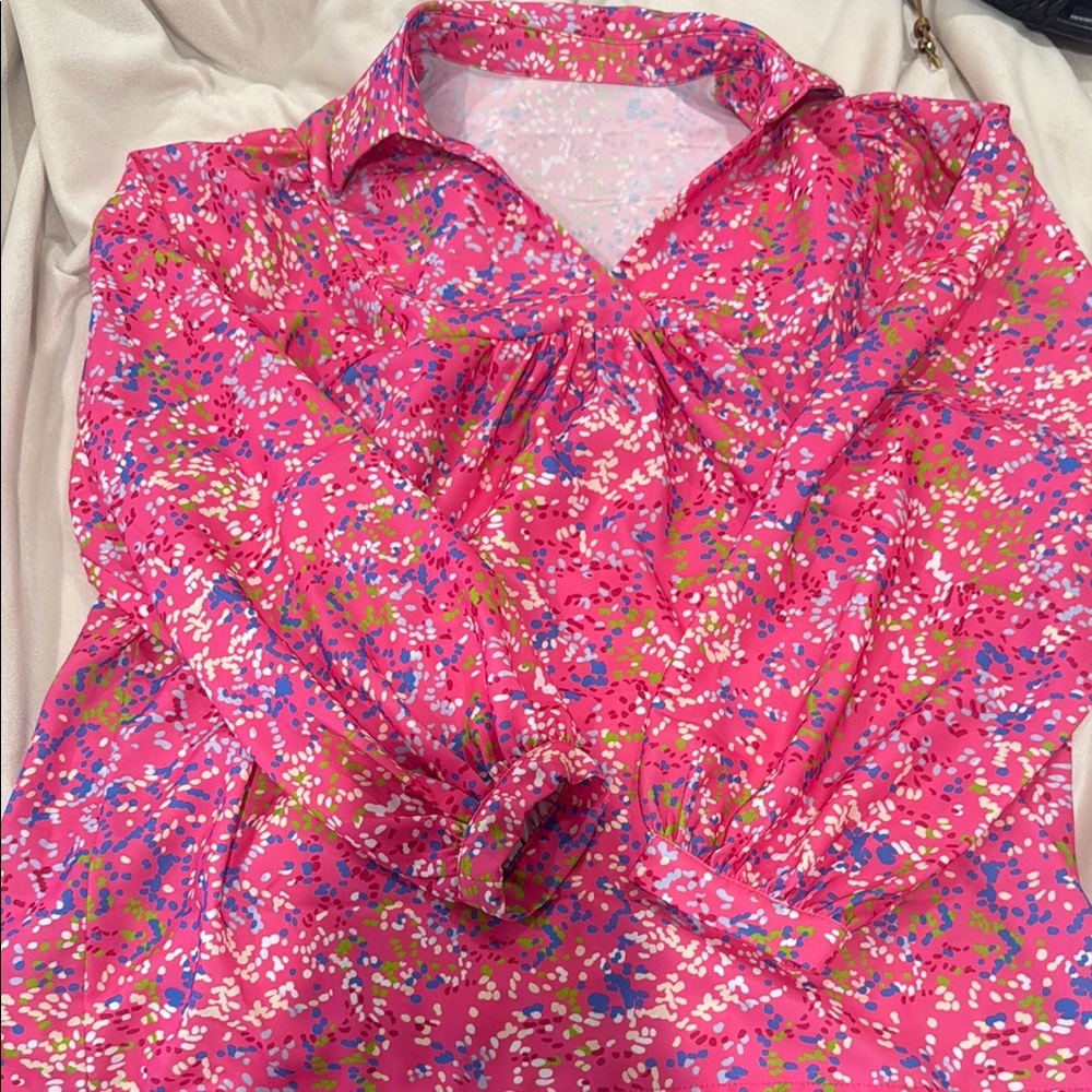 Amazon Pink Blouse